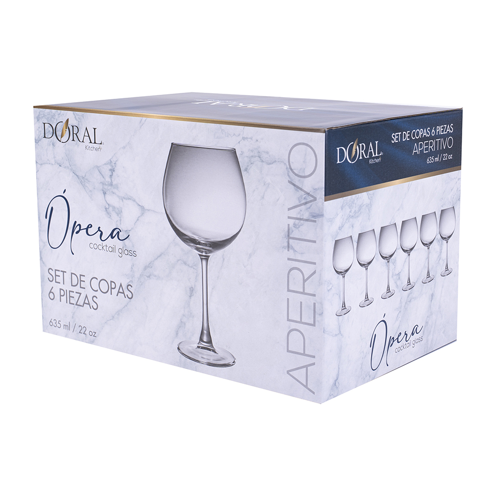 SET 6 COPAS COCKTAIL OPERA 635ML - Imagen 2