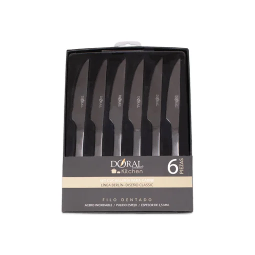 Set 6 Cuchillos para Carne - Diseño Classic y Royal