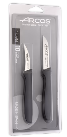 Set 2 Cuchillos Mondadores Nova Negro Arcos