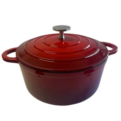 Alternative view of CACEROLA FIERRO FUNDIDO 22 CM ROJA