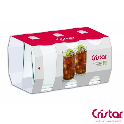 Set 6 Vasos Montecarlo Bebidas 355cc - Imagen 2