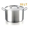 OLLA PROFESIONAL 15LT 23X30 ACERO INOX