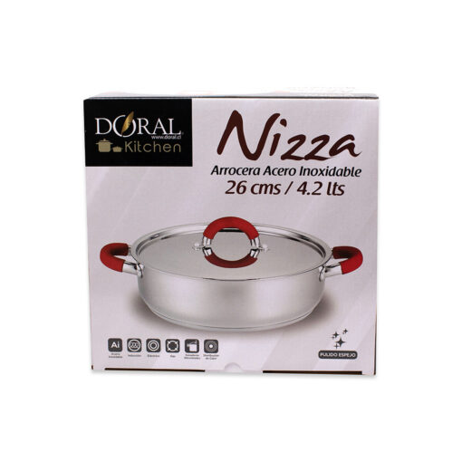 Arrocera Nizza Ac. Inoxidable 26cm x 4.2lts - Imagen 5