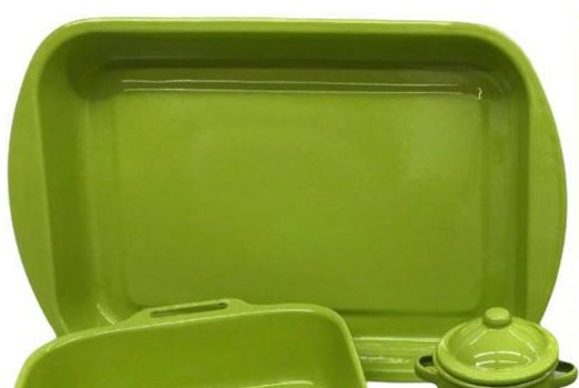 ASADERA ENLOZADA 40X27CM PISTACHO ALEPPO