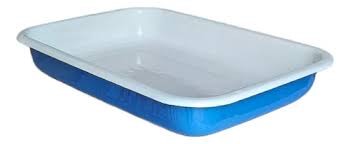 ASADERA ENLOZADA 30X20CM AZUL ALEPPO