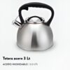 Tetera 3LTS color Acero WENS
