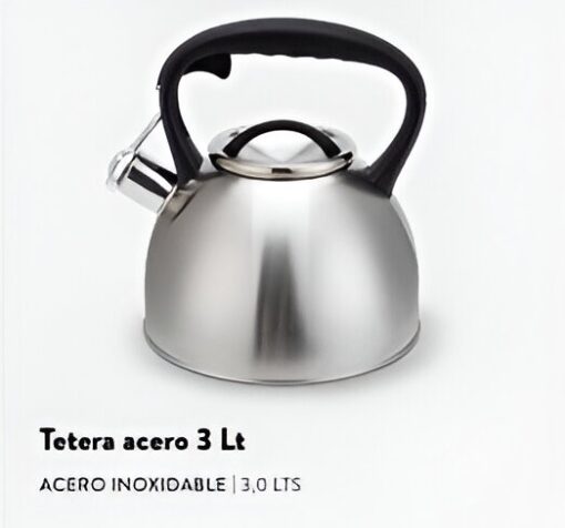 Tetera 3LTS color Acero WENS