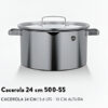 Cacerola 24cm Serie 500-SS