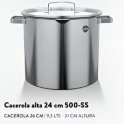 Alternative view of Cacerola alta 24cm Serie 500-SS
