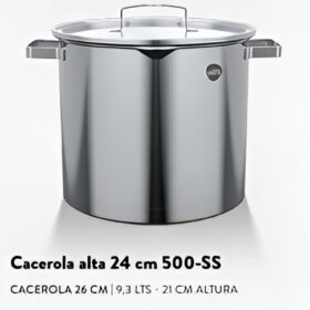 Cacerola alta 24cm Serie 500-SS - Imagen 2