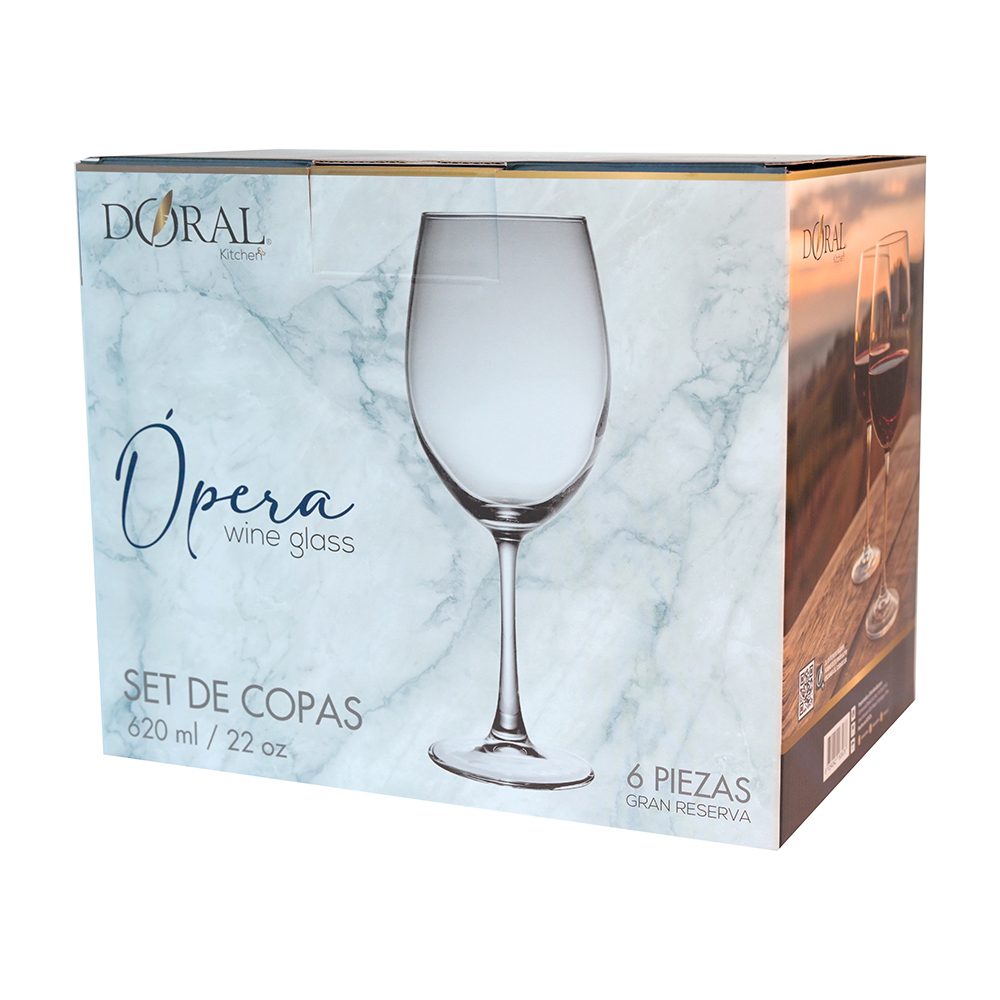 SET 6 COPAS VINO OPERA 620 ML - Imagen 2