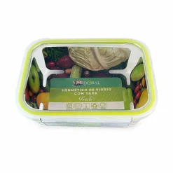 Alternative view of Contenedor Hermético Cuadrado Vidrio Doral 1500 ml