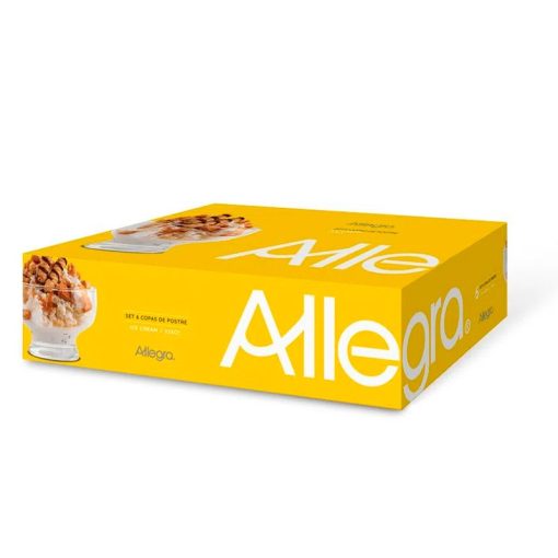 SET 6 COPAS Ice Cream 225cc Allegra - Imagen 4
