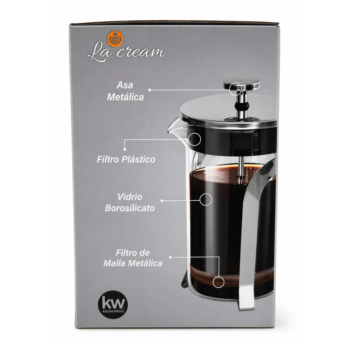 CAFETERA FRANCESA La Cream 800ml - Imagen 3