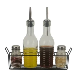 Set 2 Botellas Alcuza y 2 Especieros 250cc+75cc