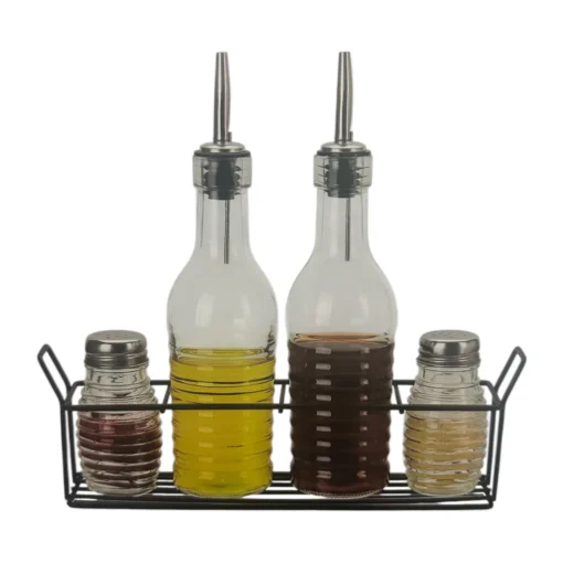 Set 2 Botellas Alcuza y 2 Especieros 250cc+75cc