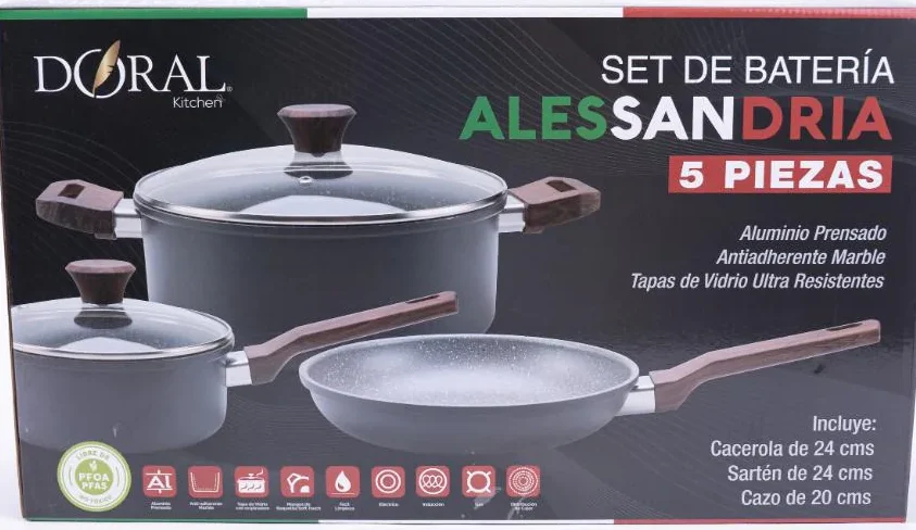 Batería de Cocina 5 Piezas Alessandria - Imagen 3