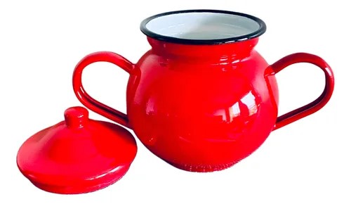 Azucarero Enlozado Rojo 700ml - Imagen 2