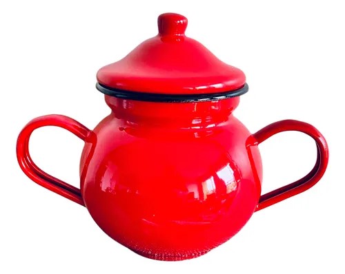 Azucarero Enlozado Rojo 700ml