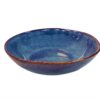 Plato Hondo Cerámica 18 cm Azul borde café