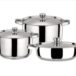 Batería de Cocina 6 Piezas New Family Acero Inoxidable Doral