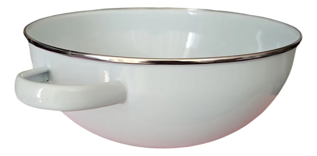Bowl para batir 27cm Enlozado blanco - Imagen 2