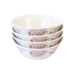 Set 4 BOWL Sopa Porcelana CHERRY