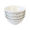 Set 4 BOWL Sopa Porcelana GRIS