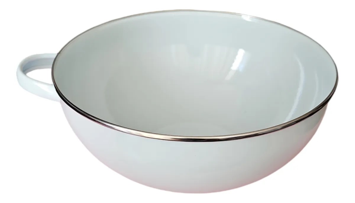Bowl para batir 27cm Enlozado blanco