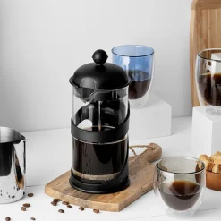 CAFETERA FRANCESA Borosilicato Negra