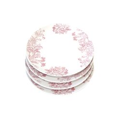 Set 4 Platos Base Porcelana CHERRY