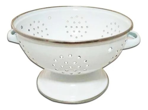 Colador 28cm Enlozado blanco - Imagen 2