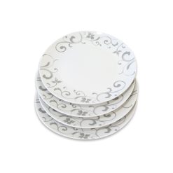 Set 4 Platos Base Porcelana 26.7CM GRIS