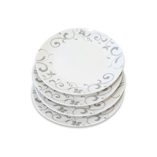 Set 4 Platos Base Porcelana 26.7CM GRIS