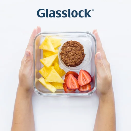 Contenedor Hermético Cuadrado Vidrio Glasslock 1200 ml - Imagen 4