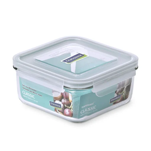 Contenedor Hermético Cuadrado Vidrio Glasslock 1200 ml