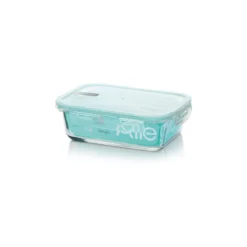 Contenedor Hermético Rectangular de Vidrio 1000 ml
