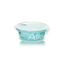 Contenedor Hermético Redondo de Vidrio 370 ml