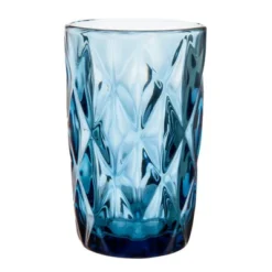 Vaso Alto Diamonds Blue 370cc