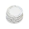 Set 4 Platos Pan Porcelana GRIS