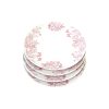 Set 4 Platos Pan Porcelana Cherry