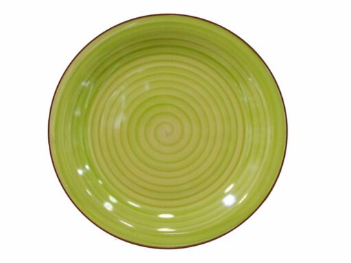 Plato Bajo Cerámica Verde