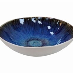 Plato Hondo Cerámica 17 cm Azul y Blanco