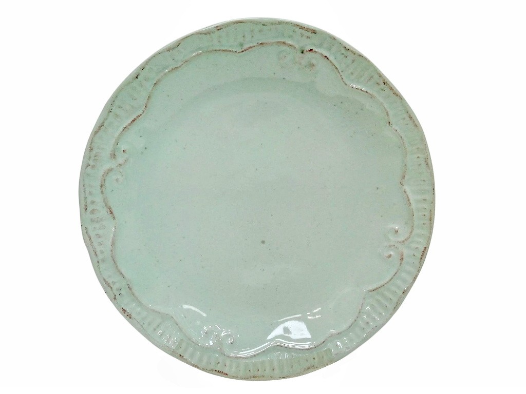 Plato Bajo cerámica verde suave - Imagen 2