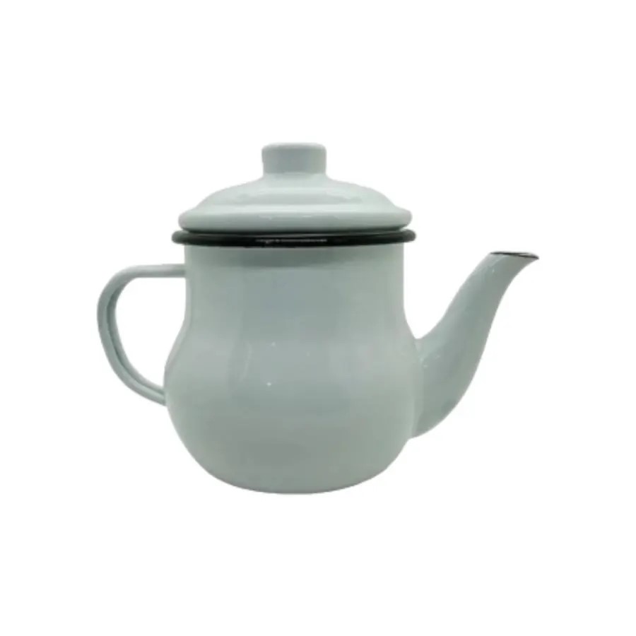 Tetera te Enlozada 0.5L blanca