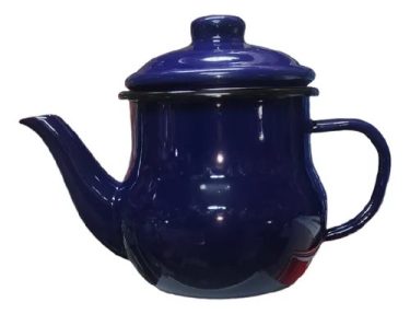 Tetera de Té Enlozada Azul 0.5L