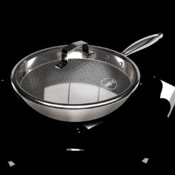 Wok Honey Comb 30cm con tapa Wens