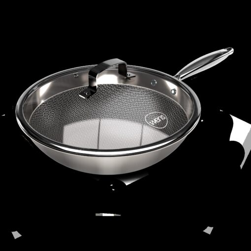 Wok Honey Comb 30cm con tapa Wens